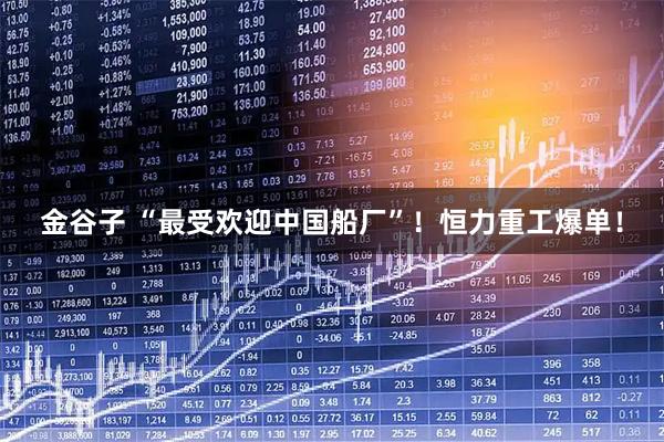 金谷子 “最受欢迎中国船厂”！恒力重工爆单！