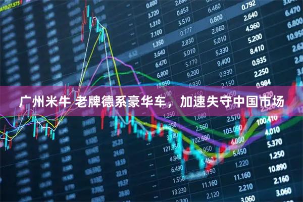 广州米牛 老牌德系豪华车，加速失守中国市场
