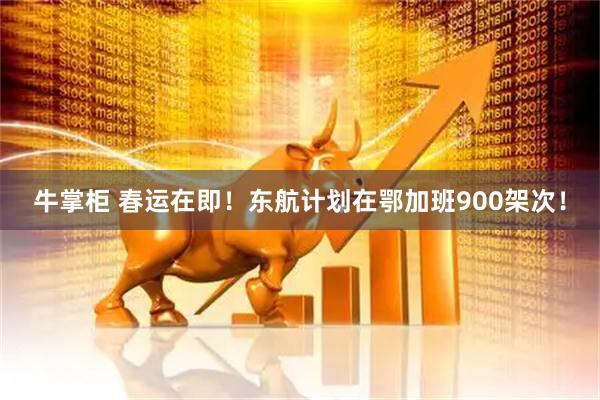牛掌柜 春运在即！东航计划在鄂加班900架次！
